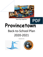 Provincetown Back To School Plan 2020 (V1.0)