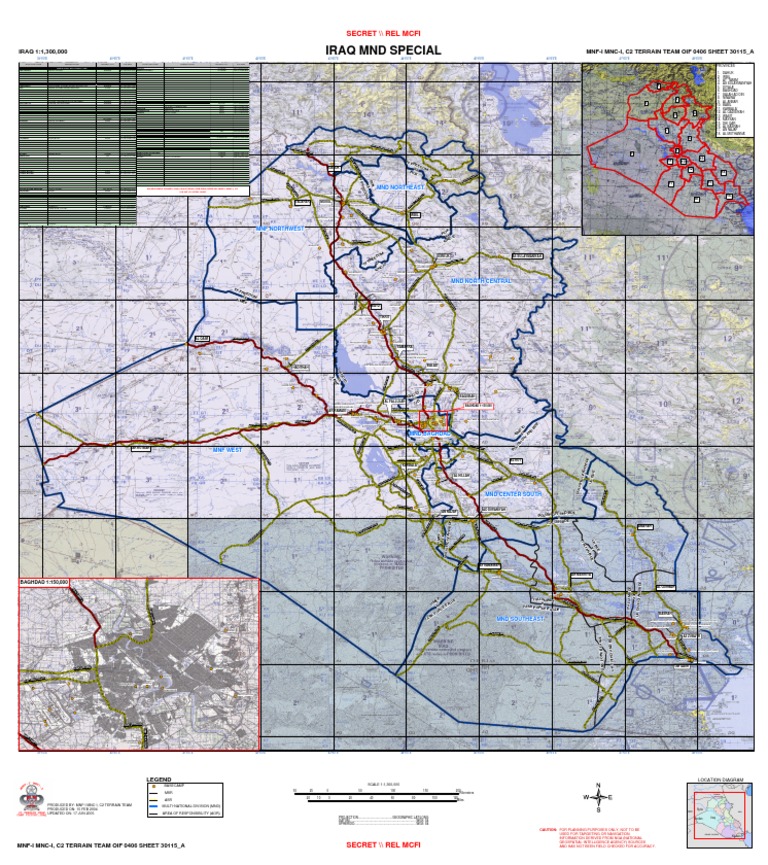 Iraq Military Bases Overview Map | PDF