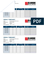 Weekly Timesheet PDF