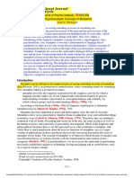 A Psychoanalytic Concept of Metaphor: (1998) - International Journal of Psycho-Analysis, 923-936