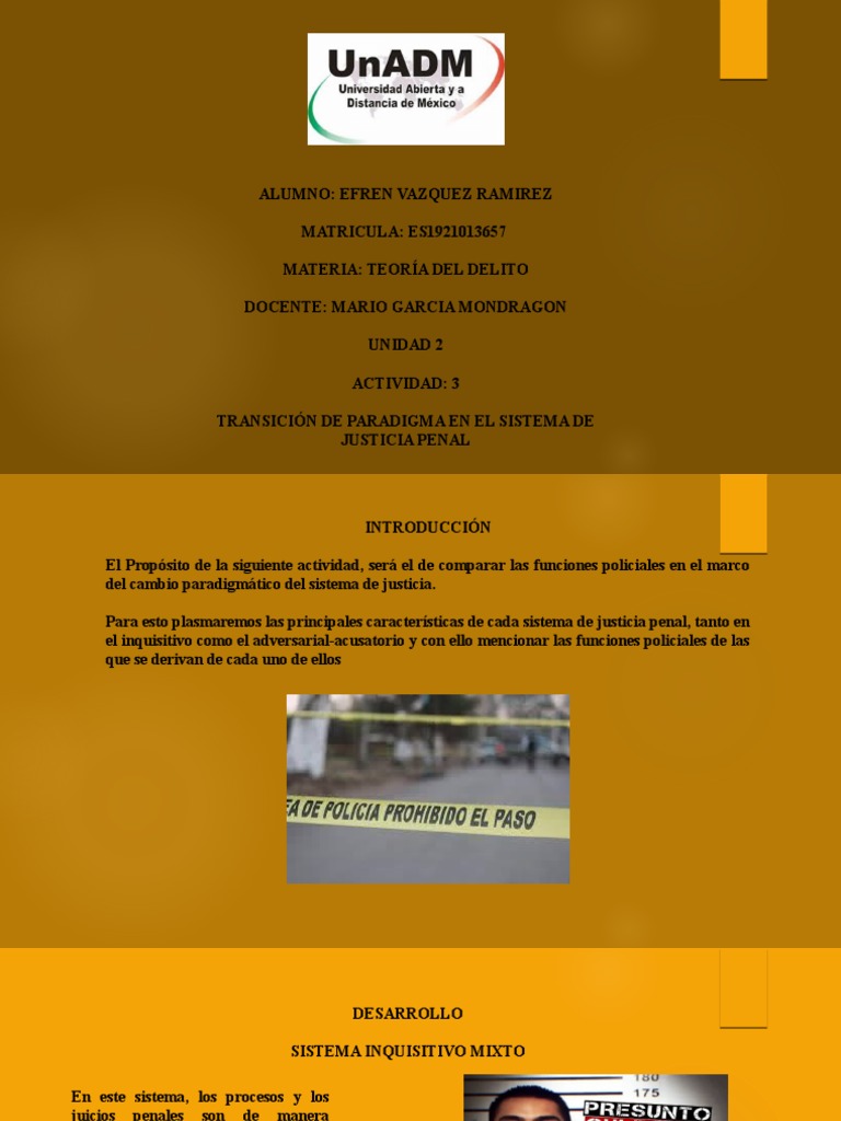 Ted U2 A3 Efvr | PDF | Policía | Derecho penal