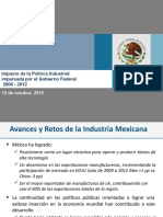 Impacto de Política Industrial 2012