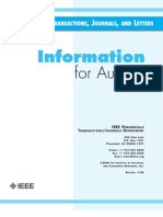 IEEE Transactions, Journals, and Letters - Information For Authors