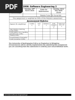 CSY2006: Software Engineering 2: Assessment Rubrics