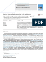 Survival of Aerosolized Coronavirus in The Ambient Air