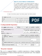 Symbolic Math Explaination Using Matlab