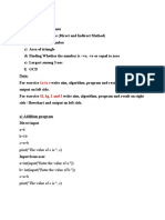 Basic Python Programs for Beginners: Addition, Odd/Even, Area, Positive/Negative Numbers