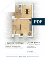 Ocean Breeze 3 Bedroom Standard Floor Plan