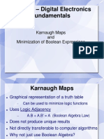 ICT 1105 - Digital Electronics Fundamentals: Karnaugh Maps and Minimization of Boolean Expressions