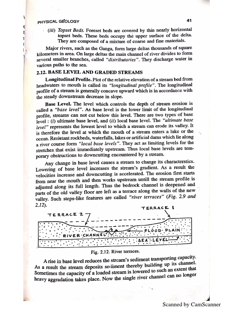 Base Level Erosion | PDF