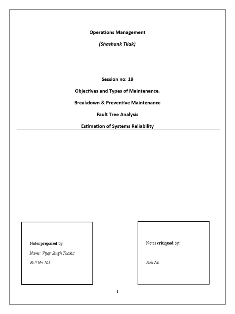 Maintenance Management Strategies Explained | PDF | Reliability ...