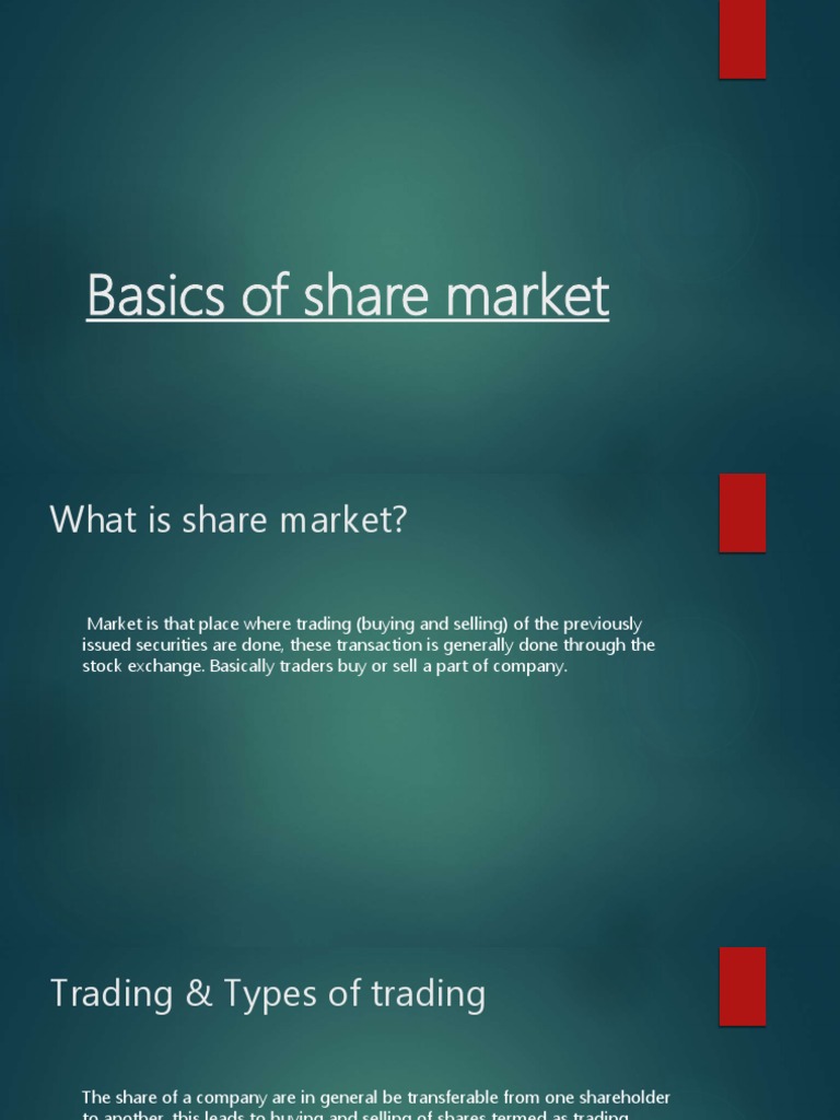 Basicsofsharemarket 170327071022 PDF | PDF | Futures Contract | Margin ...
