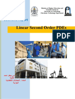Linear Second Order Pdes: Scientific Report