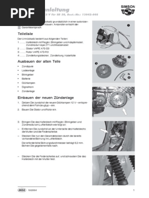 Umruestsatz SR50 | PDF