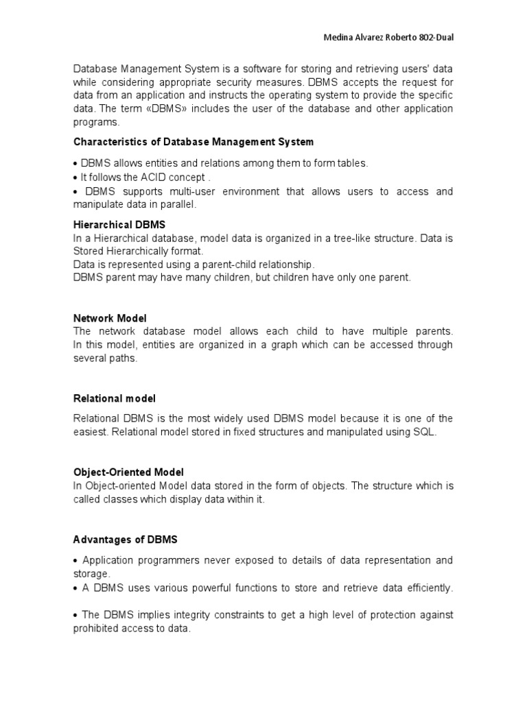 Overview of Database Management Systems | PDF