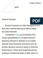 Amazon Forecast 