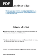 Exercícios sobre adjuntos adverbiais e adnominais
