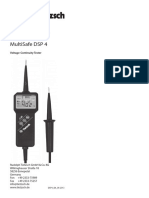 User Instructions Multisafe DSP 4: Voltage-Continuity Tester