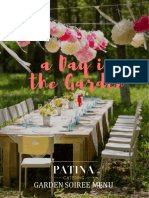 Click To Edit Master Title Style: Garden Soiree Menu