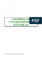 Contrôle de L'Etablissement D'Un Bilan: Cours de Comptabilité: Eric LE PUIL - AFPA Lorient 1