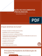 Elaboração de documentos psicológicos