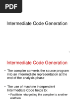 CH 5 - Intermediate Code Generation