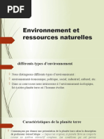 Environnement et ressources naturelles