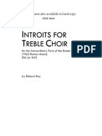 2009 - Introits For Treble Choir