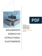 Dinamica Estructural - AISLAMIENTO SISMICO ELASTOMEROS - GRUPO 8 PDF