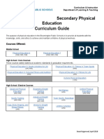 Secondary Physical Education Curriculum Guide