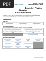 Secondary Physical Education Curriculum Guide