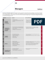Syllabus Economics For Managers PDF