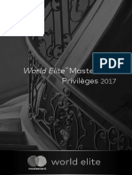 WORLD ELITE MASTERCARD PRIVILEGES Aout 2017