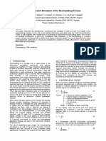 A Finite Element Simulation of The Electroplating Process