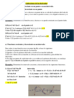 Aplicaciones las derivadas