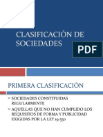 Clasificación de sociedades