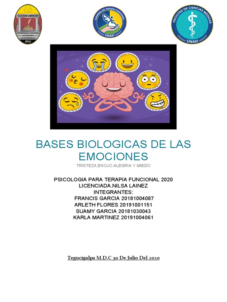 Bases Biológicas de las Emociones | PDF | Ira | Las emociones