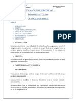 Generador casero de CA con materiales reciclados