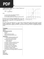 Logistic Function: History Mathematical Properties