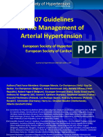 2007 Guidelines For The Management of Arterial Hypertension