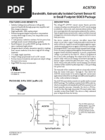 1 MHZ Bandwidth, Galvanically Isolated Current Sensor Ic in Small Footprint Soic8 Package