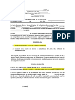 Acta de Consejo de Administración