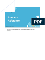 Lesson 6 - Lecture 3 Pronoun Reference
