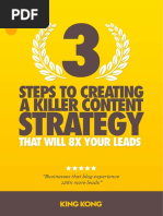 3 Step To Creating A Killer Content Strategy