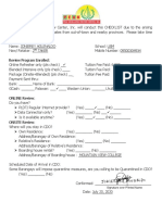 Review Program Enrolled:: Signature Over Printed Name