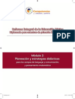 Modulo 2 Planeacion y Estrategias Didacticas para Los Campos de Lenguaje y Comunicaciobn y To Matematico