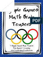 OlympicGamesMathBrainTeasers PDF