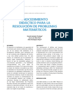 Dialnet ProcedimientoDidacticoParaLaResolucionDeProblemasM 6064430 PDF