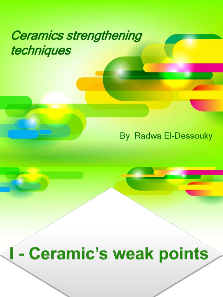 Ceramic Strengthening Techniques | PDF | Zirconium Dioxide | Fracture