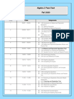 Alg 2 Standard Pace Chart